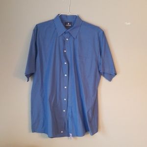 Stafford blue short sleeve